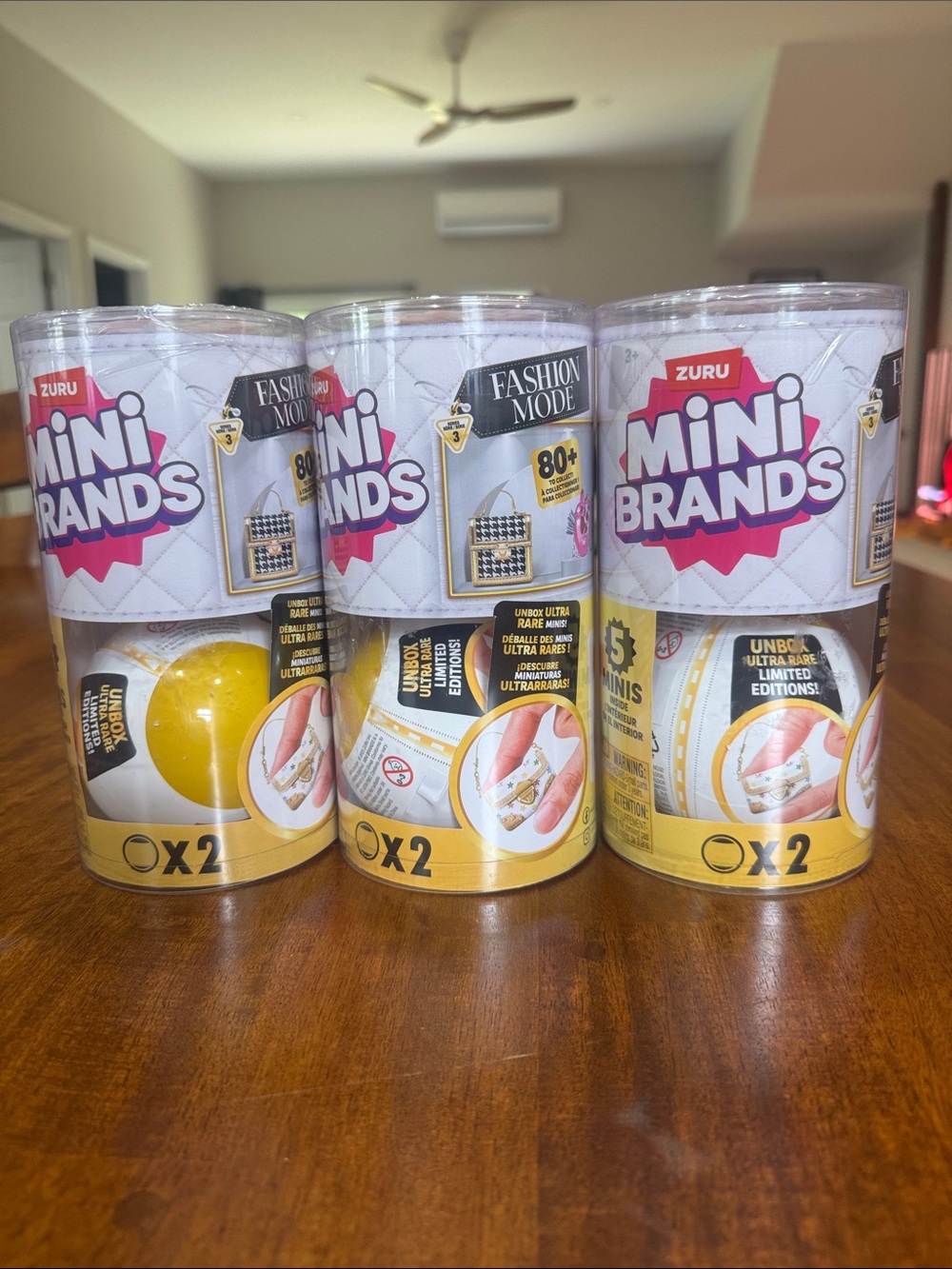 NWT Mini Brands Fashion 2 Pack Series 3 by ZURU Lot of 3 (6 capsules total)